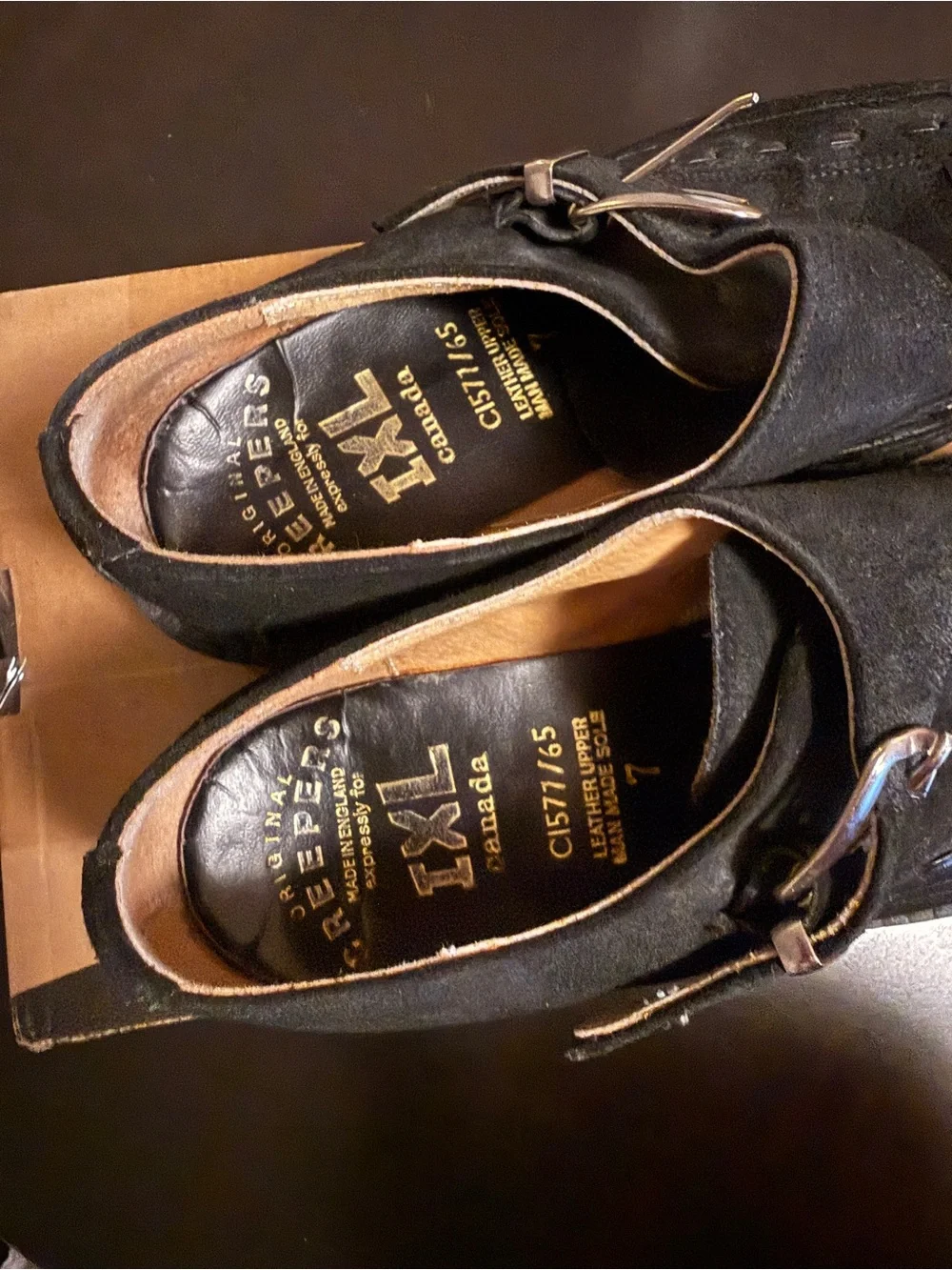 Black Suede Single Monk Strap Brogues - Classic Men’s Dress Shoe